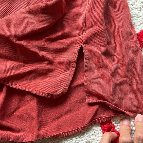 COS Oversized Shirt Dress in Red - Picture 3 of 7